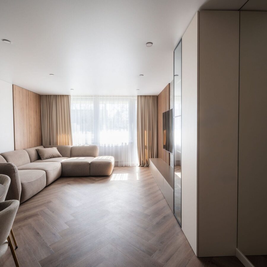 Projekt mieszkania 55m