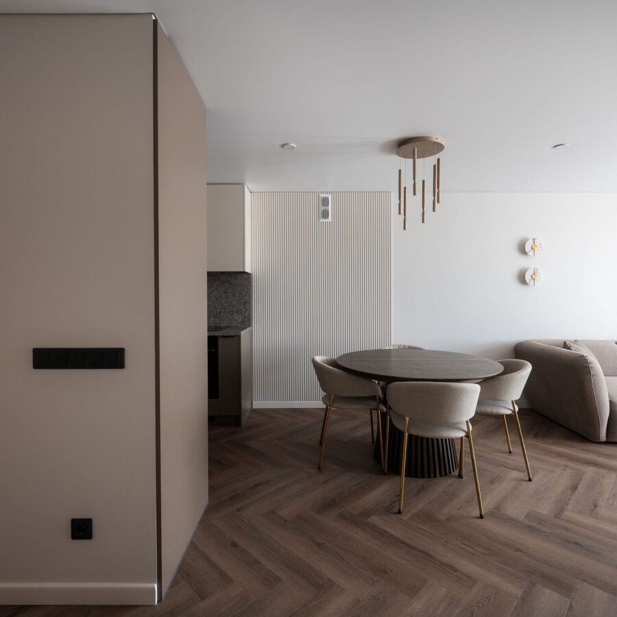 Projekt mieszkania 55m